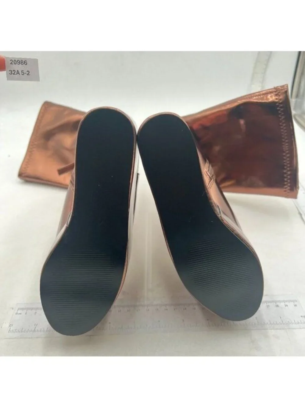 Women Platform Side Zipper Wedge High Heel Point Toe Fancy Pull On Ladies Brown